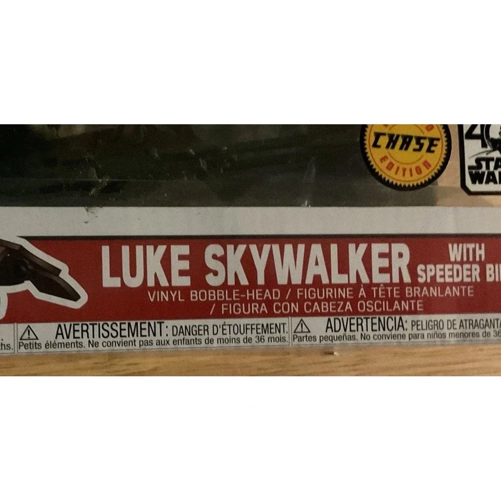 Funko Pop! Star Wars Luke Skywalker with Speeder Bike #229 40th Limited Chase Ed - Picture 3 of 11